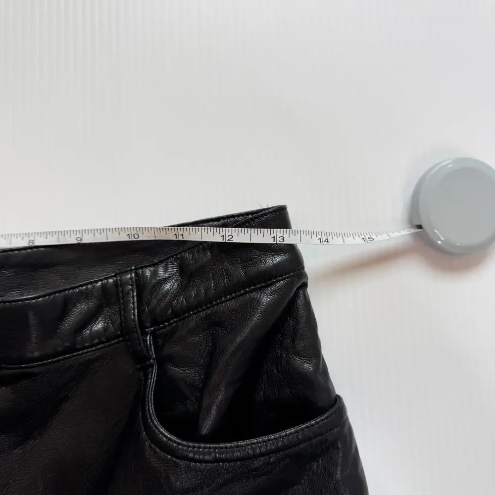 Wilfred Aritzia Melina Faux Leather Pants Black Women’s 8 Minimalist Futurism - Picture 16 of 16